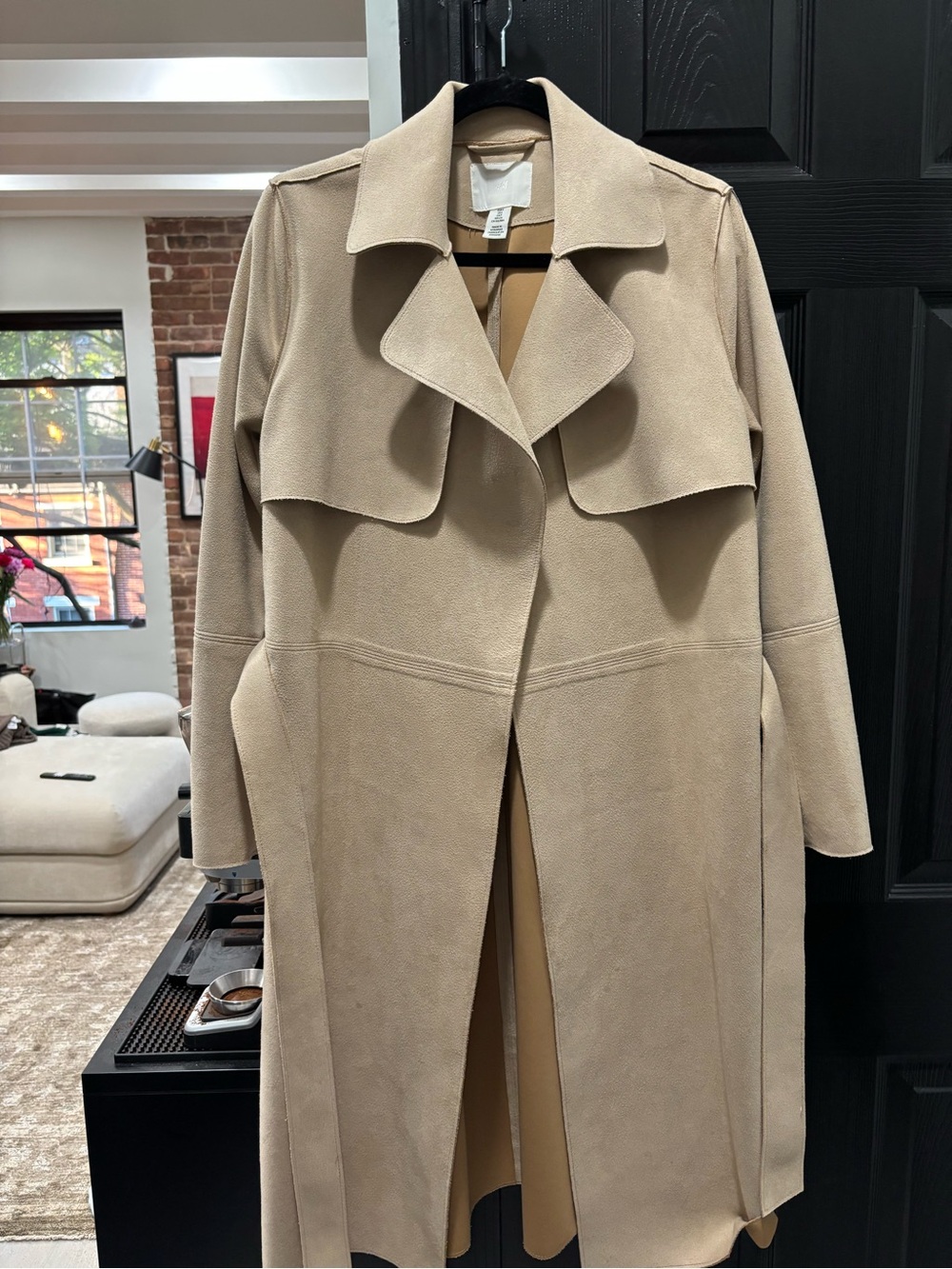 H&M Classic Camel Belted Trench Coat - Women - Picture 3 of 6